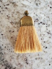Antique Grooming Clothing Brush Metal Stop Stiff Bristles  3 1/2 " tall