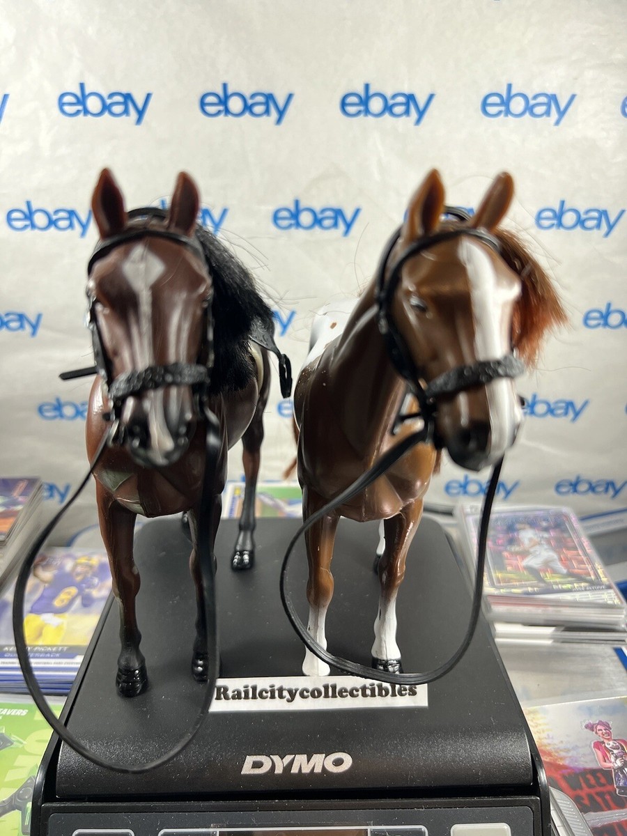 Brown Toy Horse With Saddle Enertec Enterprises 2009 And One