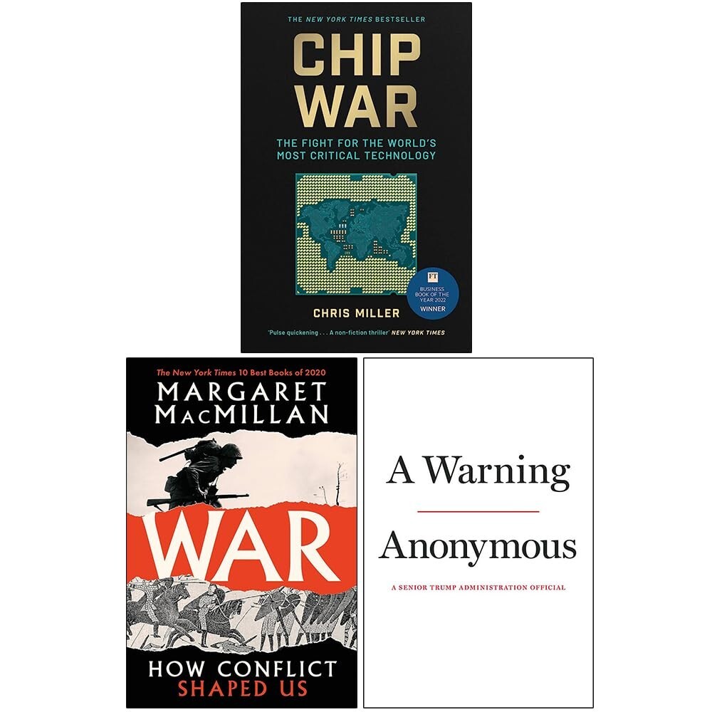 Chip War, War How Conflict Shaped Us,A Warning 3 Books Collection Set
