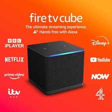 Image of Amazon Fire TV Cube (Newest gen)with Alexa, Wi-Fi 6E, 4K Ultra HD