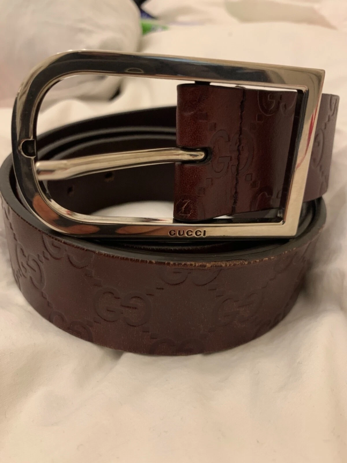 Ceinture Gucci marron unisexe