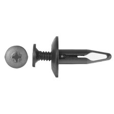 Zoro Select 9067Pk Push-In Rivet, Dome Head, 1/4 In Dia., 29/32 In L, Nylon,