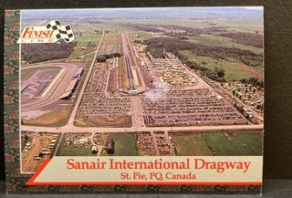 Vintage 1993 NHRA Drag Racing Card # T 10 Sanair International Dragway