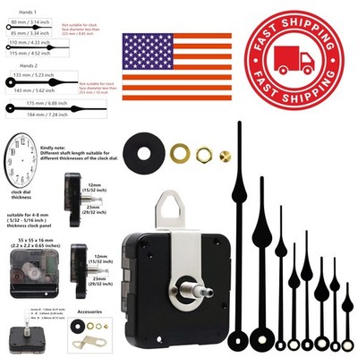 Modern Quartz Clock Movement with Battery Power and DIY Assembly Instructions
