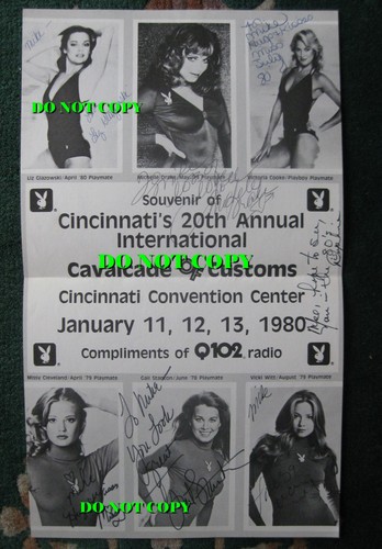 1980 Playboy Cavalcade of Customs signed by 5. Vicki Witt too. $135