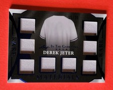 Derek Jeter GAME USED JERSEY PATCH CARD #35/35 2025 LEAF IN THE GAME Yankees