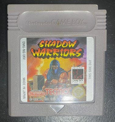Shadow Warriors - Nintendo Gameboy - Tecmo - Very Good Condition
