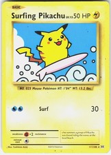 Surfing Pikachu 111/108 Secret Rare Evolutions Pokemon Heavily Played on eBay