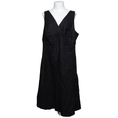 3 Suissescollection Premium, Kleid, Größe: 48, Schwarz, Leinen, Einfarbig #e1l