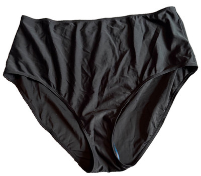 Rainbow Bikinihose Übergröße 26 schwarz High Waist Slip Strand Urlaub