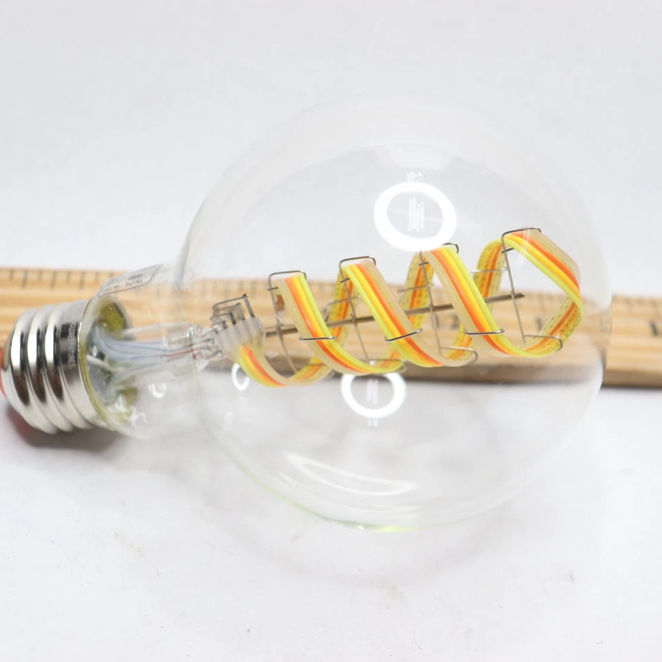 EcoSmart Smart G25 Color Changing CEC LED Light Bulb with Voice Control Clear - Image 4 of 4