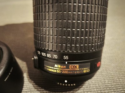 Nikon DX AF-S NIKKOR 55-200mm f/4-5,6G ED VR Nikon AF 52mm Set