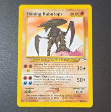 Nintendo Pokemon TCG Shining Kabutops 108/105 Neo Destiny Holo Secret Rare