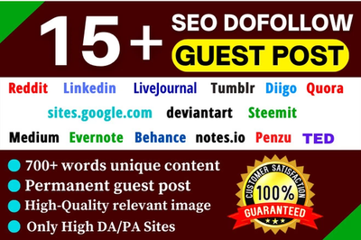 #ad Write And Publish 15 Guest Posts On Penzu Medium Linkedin Quora Reddit $14.99
