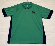 Notre Dame Fighting Irish Polo Shirt Mens XL Green ProEdge Golf NCAA