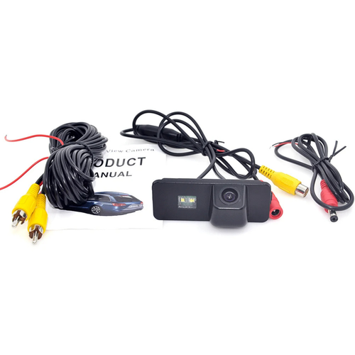 dynavsal auto HD CCD Telecamera Retromarcia 170 ° grandangolare con sensore radar sensori di parcheggio universale per PAL/NTSC, nero per sostituzione per Skoda Touareg Santana Golf 5 6 7