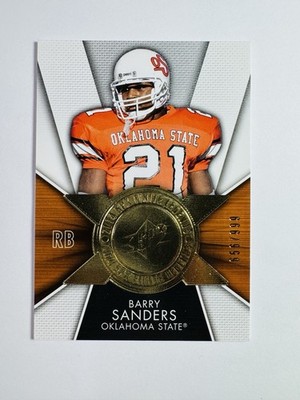 2014 SPx Barry Sanders SPx Finite #/999 Oklahoma State Cowboys #FI-BS