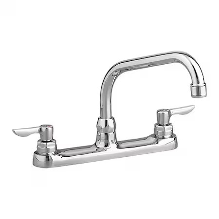 American Standard 6408170.002 Straight Kitchen Faucet, Manual, 8" Mount, 3 Hole