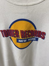 Vintage Tower Records NEW YORK Sweatshirt Sz XL Rare TIME SQUARE NYC USA 90s