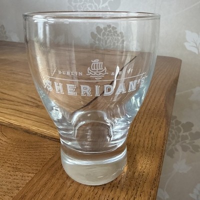 RARE Sheridans Irish Coffee Liqueur Glass 6oz 4  Tall