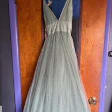 Women Green Sparkling Dress