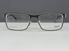 inface Brille Herren Damen Braun Eckig groß L XL Vollrand.