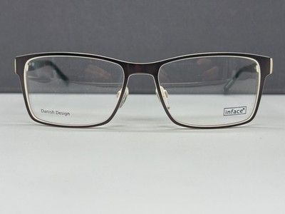 face glasses mens womens brown square large L XL full rim.