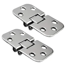 MARINE CITY 316 Stainless Steel Flush Mount Hatch Hinges 180° Boat Door (2 Pack)