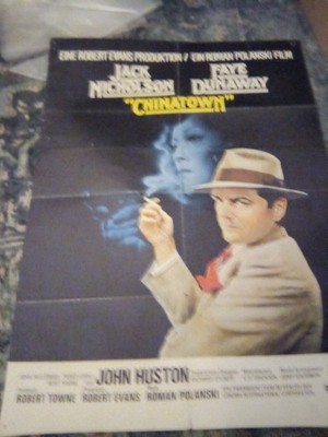 Chinatown Original Movie Poster - Jack Nicholson Faye Dunaway John Huston