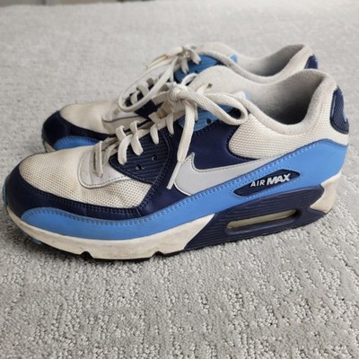 Nike Air Max 90 Shoes Mens Size 9.5 Blue Athletic Cushioned Sneaker Running