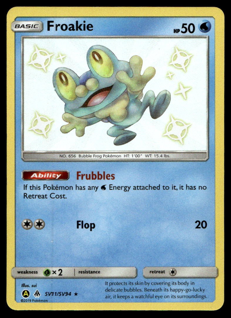Froakie Hidden Fates: Shiny Vault Holo SV11/SV94 Pokemon TCG