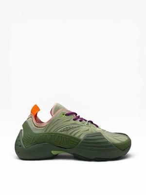 Lanvin Flash X Sneakers Size 46 US 13 Sage Green Purple Orange w/ Box Bags