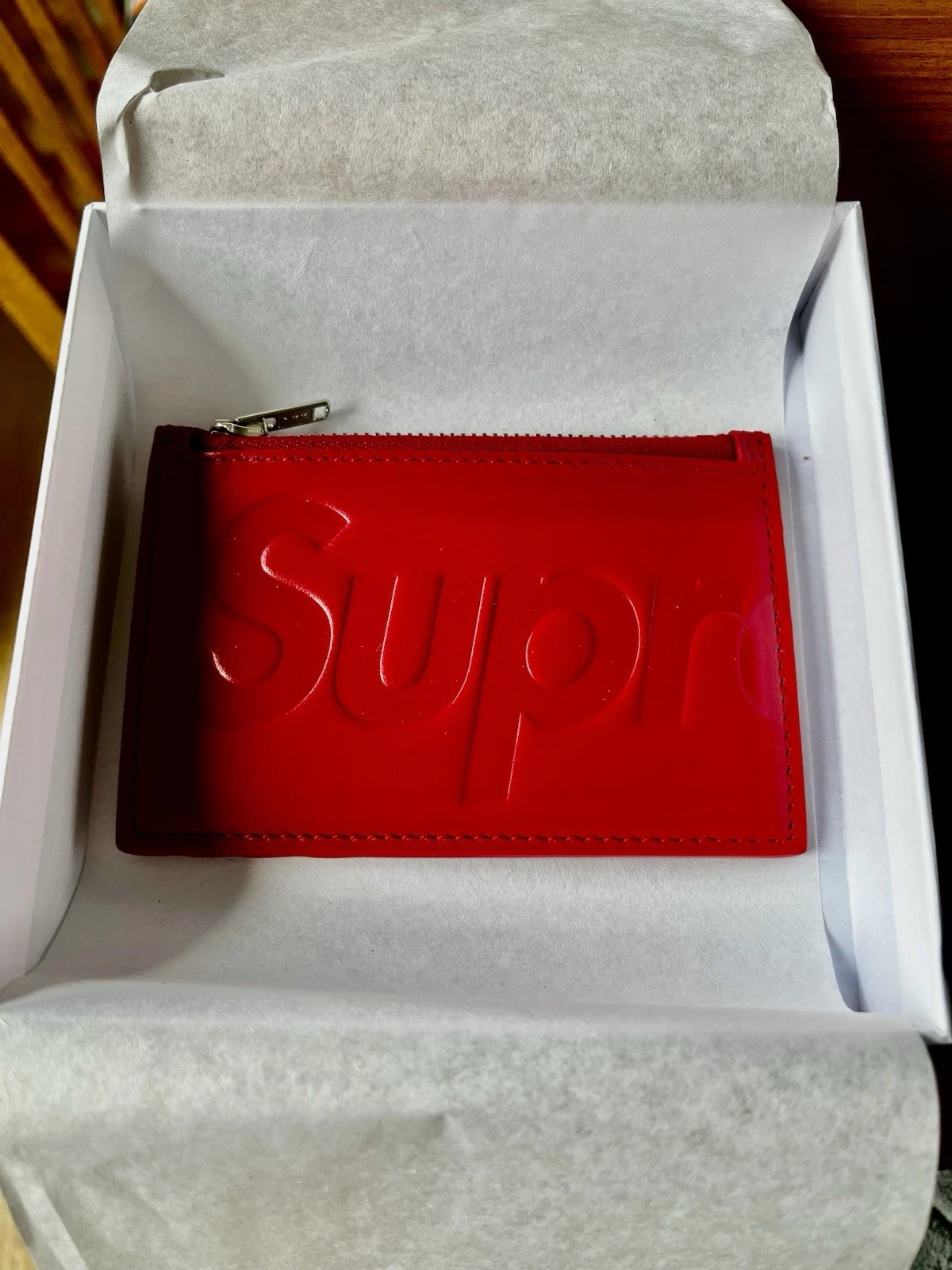 Porte cartes zippé en cuir suprême OC✅ DS SS25