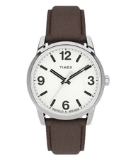 Timex Indiglo TW2U71600 Mens Easy Reader Brown Leather Band Watch