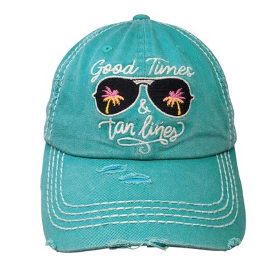 Good Times & Tan Lining Strapback Hat Blue One Size KB ETHOS Vintage