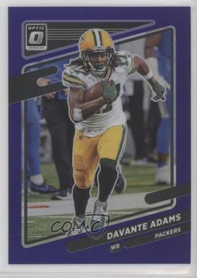 2021 Panini Donruss Optic Purple Prizm 10/50 Davante Adams #88 rf2
