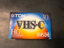 TDK TC-30 HG Ultimate VHS-C Blank Tape  BRAND NEW SEALED 