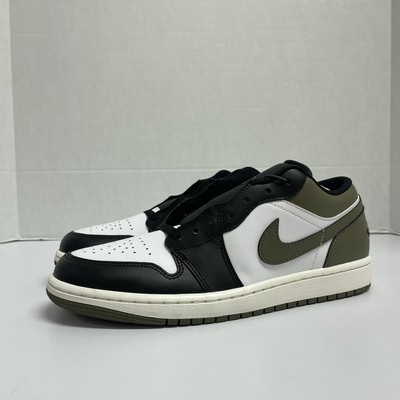 Air Jordan 1 Low Black Toe Medium Olive 553558 092 Size 8 Travis Low Top Sneaker