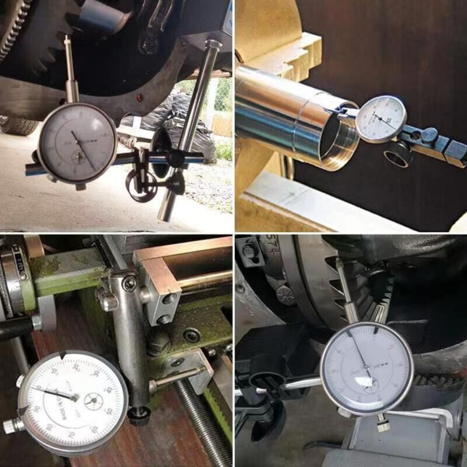 Dial Indicator with Magnetic Base Holder Differential Backlash Gauge 0-1.0 Test