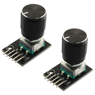 RLECS 2pcs Encoder Module Brick Sensor clickable Switch 360 Degree Rotary KY-...