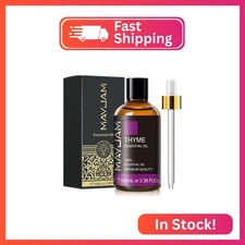 Thyme Essential Oil 3.38FL.OZ - Pure Essential Oils with Glass Dropper - Thyme O