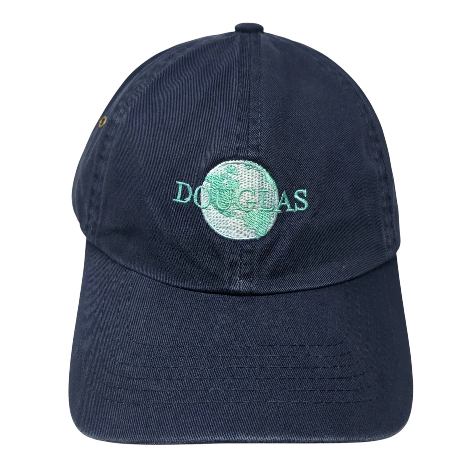 Douglas Slideback Baseball Cap Blue One Size Adjustable Embroidered Sportsman