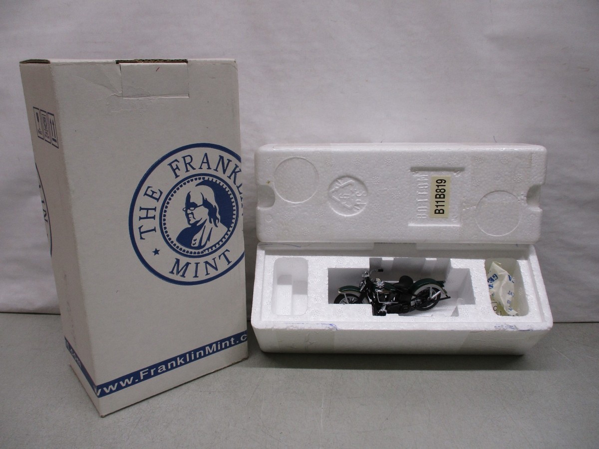 Franklin Mint 1936 Harley Davidson El Knucklehead Green Rare 1/43