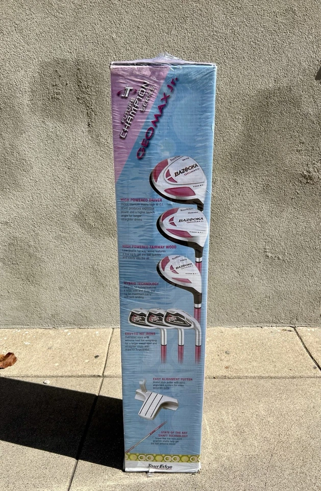 Tour Edge Bazooka GeoMax Kids Golf Set 5 Clubs Juniors 3’.3”-4’4” Tall Age 5-8 - Image 3 of 4