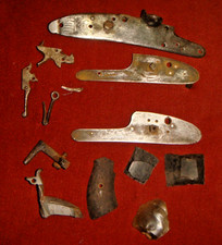 Various Antique Flintlock & Percussion Musket Parts