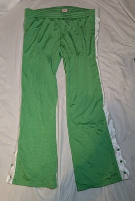 Vintage Y2K Deb Women's Athletic Pants Green & White Size 3X