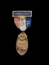 1920 Republican National Convention- Metal Badge-Connecticut Delegate Badge