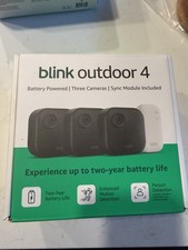Blink Outdoor 4 - Battery-Powered Smart Security 3-Camera System Sync Module Cor