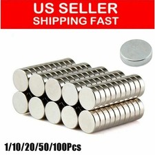 10 x 3mm Super Strong N35 Round Disc Neodymium Mini Fridge Magnet Rare Earth Lot