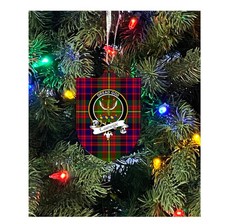 Carnegie Family Crest Christmas Ornament - Single Sided Metal Christmas Ornament
